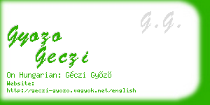 gyozo geczi business card